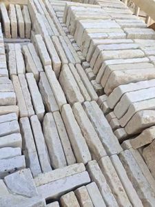 หินวีเนียร์บางแบบธรรมชาติสีเบจคลาสสิก รูปทรงสี่เหลี่ยมจัตุรัสและสี่เหลี่ยมผืนผ้า สำหรับบุผนัง - Product Image 6