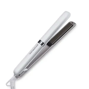 Professional LED Display Flat Iron Rapid Heating 2 in 1 Hair Straightener and Curler Private Label Flat Iron for Travel