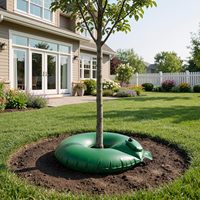Sacs d'arrosage pour arbres de 20 gallons à libération lente (1-5 jours) pour racines profondes et système d'irrigation goutte à goutte automatique, lot de 2 anneaux d'arrosage