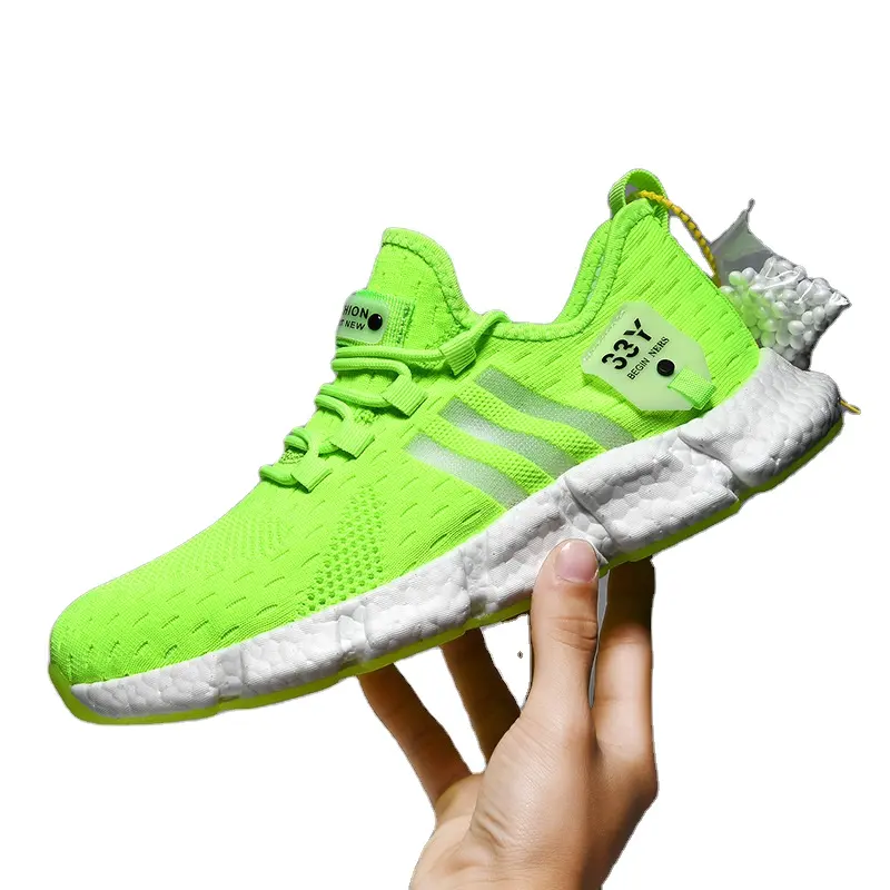 Designer Shoes for Men New Lighting Green Other Trendy Running Sneakers Breathable Basketball Walking Casual Style Shoes Men