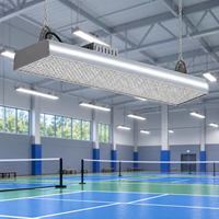 Lumière de terrain de sport LED LBG 150W anti-éblouissement avec grille en nid d'abeille, CCT personnalisé, CRI 70 80, IP54 pour terrain de pickleball, badminton, tennis