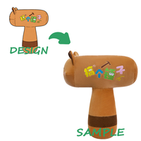 Peluche personnalisée mini 10 cm - Super douce et moelleuse avec design brodé, doublure en maille de nylon