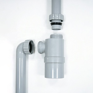 Set Scarico <span class=keywords><strong>Lavabo</strong></span> Stile Industriale Grigio Opaco, Kit <span class=keywords><strong>Sifone</strong></span> a Bottiglia G1 1/4" con <span class=keywords><strong>Sifone</strong></span> Anti-Odore Ecologico per Bagno e Hotel - Product Image 2