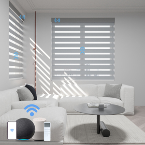 Thông minh cơ giới <span class=keywords><strong>Zebra</strong></span> Shades rèm động cơ vấn đề ZigBee điều khiển thông minh hai lớp ngày và đêm bóng râm cơ giới <span class=keywords><strong>Zebra</strong></span> rèm - Product Image 5