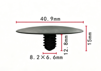 06274 Fourniture d'usine : Clips de fixation en plastique pour carrosserie, rivets en plastique, garniture d'isolation de capot pour voiture GM