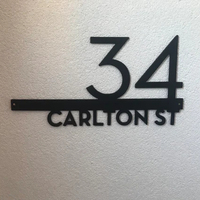 Plaque d'adresse personnalisée en acrylique pour numéro de porte de maison Plaque d'adresse numérique en acrylique