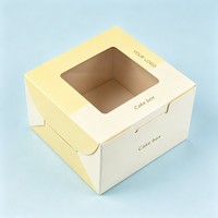 Boîte à pain en papier kraft en gros avec fenêtre pour l'emballage de pâtisseries et de biscuits, boîte de boulangerie recyclable avec logo personnalisé