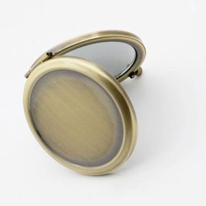 Custom Two-Way Foldable Round Metal Pocket Cosmetic Compact <b>Mirror</b> Red for Lash <b>Makeup</b> Espejos De Tocadores Promotional Product - Product Image 2