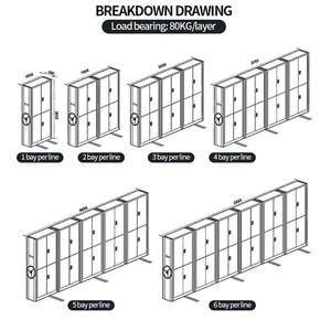 Мобильный стеллаж для хранения документов высокой плотности для офиса - Product Image 3