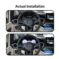 Tulis HUD Kompatibel Virtual Cockpit untuk Mercedes Benz V Class W447 2016-2019 Speedometer LCD Lengkap Instrumen Dashboard