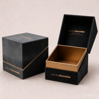 Boîte cadeau personnalisée avec fermeture magnétique, matériaux recyclés, pour cosmétiques, emballage alimentaire, carton rigide de luxe, doublure en éponge, logo