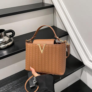 Tas Tangan Kulit PU Sederhana Terbaru 2025, Tas Selempang Wanita Desainer Mewah Modis Trendi - Product Image 3