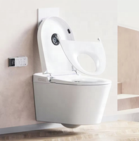Appareils sanitaires de haute qualité chasse automatique toilette électrique salle de bain céramique mur accroché toilettes intelligentes