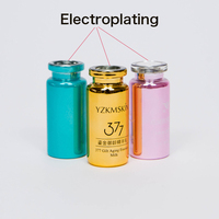 Échantillon de parfum de qualité supérieure flacons tubulaires en verre 2ml 5ml 10ml 20ml bouchons en plastique borosilicate transparent blanc plat pour sérum de soin de la peau