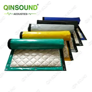 Outdoor Sound Barrier Net Noise Barrier Blanket PVC Soundproof Sheet For Scaffolding Safety Protection