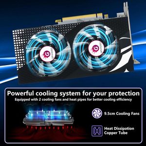 การ์ดแสดงผล PCIe 3.0 Radeon 580 8GB พัดลมระบายความร้อนแบบคู่ GDDR5 256bit 2048SP 1289MHz รองรับการ์ดแสดงผล VGA Radeon 580 - Product Image 6