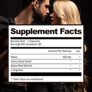 Cápsulas masculinas naturales con extracto de raíz de maca para un bienestar diario equilibrado y soporte energético Botella de 60 quilates - Product Image 4