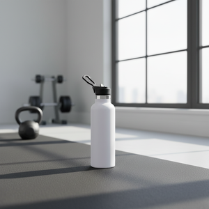 Borraccia Termica Personalizzata in Acciaio Inossidabile con Coperchio a Cannuccia Ribaltabile e Maniglia per il Trasporto, Antigoccia, per Sport, 65ml (22oz) - Product Image 1