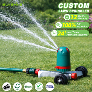 Irrigatore da Giardino SUNSHINE Regolabile con Ruote, 3 Modalità di Spruzzo, Ampia Copertura per Irrigazione Esterna - Product Image 1