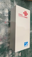 Boîtier de terminaison de câble optique mural, boîte de raccordement de fibre en acier laminé à froid SPCC, boîte de terminaison de distribution optique multi-ports