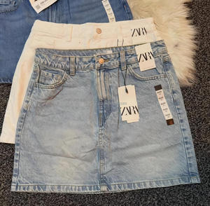 <span class=keywords><strong>Mini</strong></span>-<span class=keywords><strong>jupe</strong></span> cargo <span class=keywords><strong>droite</strong></span> décontractée en jean pour femme, séchage rapide et poches solides, idéale pour le printemps - Product Image 3