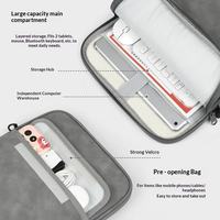Sac de rangement pour tablette personnalisé de 11 à 13 pouces, léger, portable, grande capacité, sac à bandoulière pour ordinateur portable