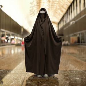 Robe longue islamique modeste pour femmes musulmanes, avec manches longues et cordon de serrage, respirante, pour le Ramadan et la prière - Product Image 3