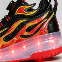 Chaussures à roulettes LED pour enfants, roues en PU, boucle rotative, baskets unisexes pour garçons et filles, chaussures de patinage d'extérieur, vente en gros Ruidongle