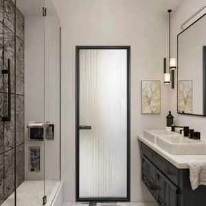 <span class=keywords><strong>Porte</strong></span> <span class=keywords><strong>de</strong></span> salle <span class=keywords><strong>de</strong></span> bain en aluminium résistante à l'eau avec revêtement <span class=keywords><strong>de</strong></span> surface antirouille pour les toilettes humides en zone côtière - Product Image 1