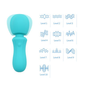 Varita vibradora AV de bajo ruido, silicona de grado alimenticio IPX7, estimulador de clítoris impermeable para hombres y mujeres, masturbadores para adultos - Product Image 3