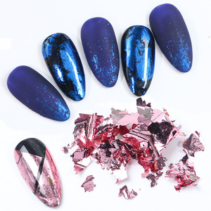 12 Grille Mixte Holographique Poudre Nail Décoration Gel Polonais Cassé Paillette Nail Glitter Irrégulier Miroir Nail Flakes 2D - Product Image 5