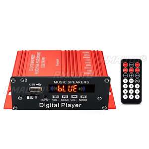 100W+100W 12V 2CH Car Audio Amplificador HIFI Audio Power <b>Amplifier</b> <b>bluetooth</b> Stereo <b>Amplifiers</b> FM Radio USB W/ Remote Control - Product Image 5