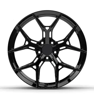 Car Rim Wheel Custom 5 Spoke Forged Alloy Passenger 18 19 20 21 22 5x120 5x112 5x114.3 Alloy Aluminium Alloy any Cars 3 Year