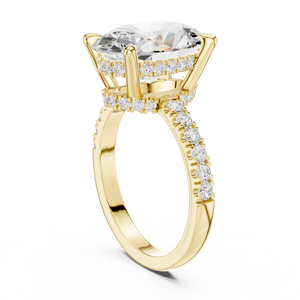 Anillo de Compromiso Solitario de Plata con Diamante de Laboratorio, Diseño de Lujo Premium para Mujer, para Bodas y Fiestas - Product Image 5