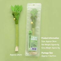 Jouet pour chat en feutre écologique, infusé à la vigne argentée et au céleri, bâton à mâcher interactif Matatabi avec clochette pour le jeu autonome 24cm