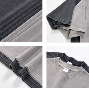 Nouveauté 2026 : T-shirts personnalisés en coton 100% vintage 280 GSM, impression DTG DTF, grandes tailles, effet délavé, vente en gros - Product Image 3