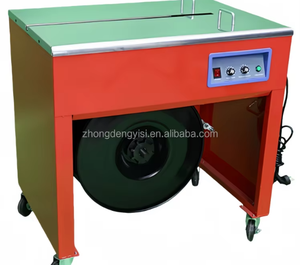 Máquina Envolvedora Semiautomática Eléctrica para Cajas y Cartones, Flejadora con Cinta de PP, Máquina Flejadora de Cartones para Uso Industrial - Product Image 6