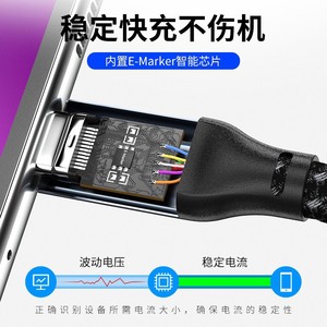 Cable de datos USB 3.2, transmisión de alta velocidad de 20 Gbps, carga rápida de 100 W, tipo C a USB C y USB A - Product Image 4