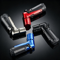 Briquet torche triple flamme bleue en alliage de zinc coupe-vent pour homme, idéal pour les cadeaux fumeurs - Commande en gros