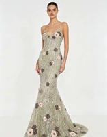 Robe longue moulante vintage à motif floral pour femme, style empire, bretelles spaghetti, bustier, idéale pour les soirées et les fêtes