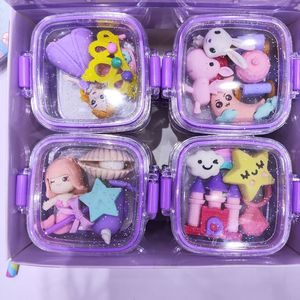 Cute <strong>Small</strong> <strong>Eraser</strong> in Lunch <strong>Small</strong> Plastic Box for School Reward - Product Image 5