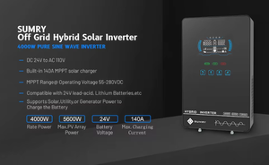 <span class=keywords><strong>Inversor</strong></span> Solar Híbrido con Pantalla Táctil de <span class=keywords><strong>4kw</strong></span> 6kw 24VDC 48VDC a 100~120VAC 150A MPPT de Salida Única en Oferta - Product Image 6