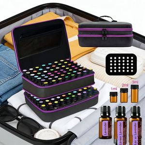 Caja de Almacenamiento de Aceites Esenciales de Doble Capa Resistente, con Capacidad para 136 Botellas, Organizador de EVA a Prueba de Golpes con Inserto de Espuma - Product Image 1
