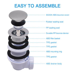 Guide 712060 nouveau Style déodorant <span class=keywords><strong>bouchon</strong></span> de cheveux salle de bains en plastique Pop up <span class=keywords><strong>douche</strong></span> <span class=keywords><strong>bac</strong></span> Drain - Product Image 6