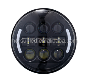 Moto Auto Motorcycle 5,75 "LED-Scheinwerfer für Harley Davidson Rocker C 2008-2011 Fernlicht Scheinwerfer Halo - Product Image 3