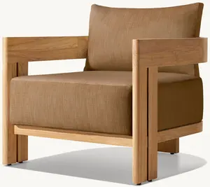 户外现代沙发套装天然柚木精美靠垫设计