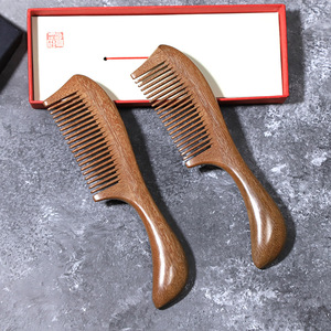 หวีไม้จันทน์เมชูเกะหวีนวดป้องกันไฟฟ้าสถิตขนาดใหญ่สำหรับใช้ในบ้าน - Product Image 4