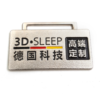 Etiquette métallique pour matelas de canapé personnalisée plaque signalétique avec logo d'usure en corde étiquettes métalliques à coudre accessoires métalliques pour meubles