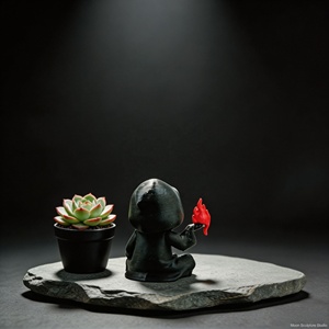 Figurine de lecture à capuche imprimée en 3D, cadeau fantaisie effrayant, accessoire de décoration gothique pour la maison et les fêtes d'Halloween - Product Image 4
