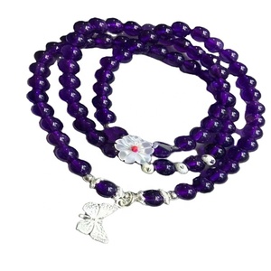 Collana di ametista/Febbraio Birthstone Gioielli/argento Ametista Braccialetto Della Pietra Preziosa - Product Image 5